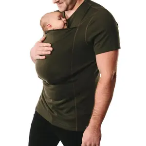 Kangaroo Dad Multifunctional Clothes Kangaroo Mommy Casual T-Shirt Women