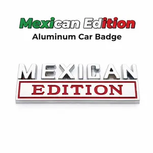 Mexican Edition Car Fender Badge | Aluminum Alloy Car Emblem Sticker | Universal Car Body Side Badge for Cars Trucks SUV