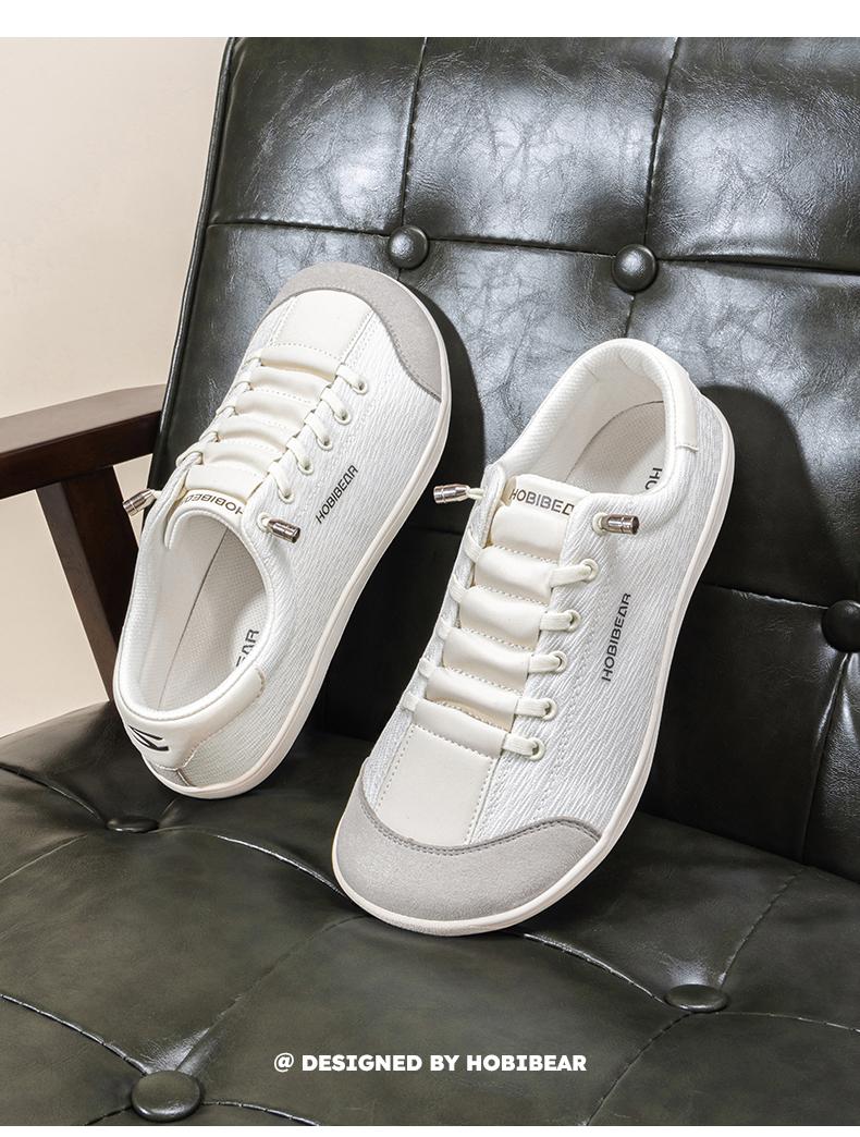 HOBIBEAR   Wide Toe Spring Autumn Fabric Breathable Mesh Upper Sports Dad Shoes with Soft Sole and Wide Fit for Daily Casual Wear