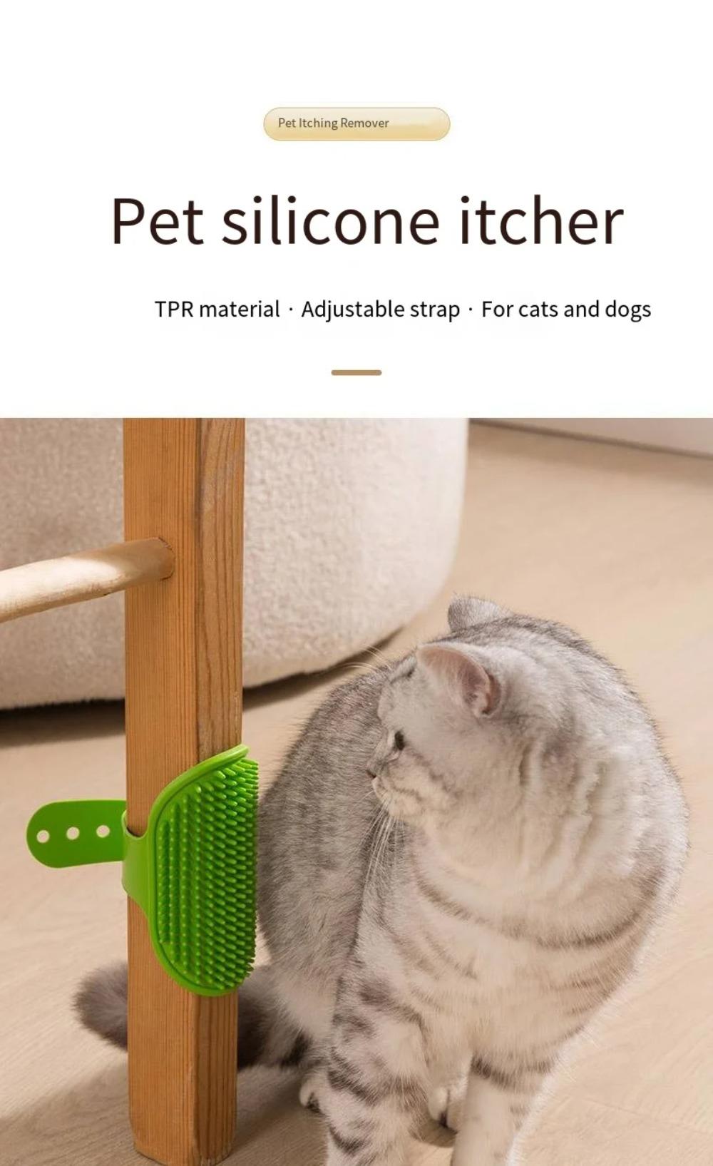 Cat Itching Tool, Scratching Brush, Table Leg Strap Toy, Bath Brush, Brushing Hair Tool, Cat Soothing Pet Equipment