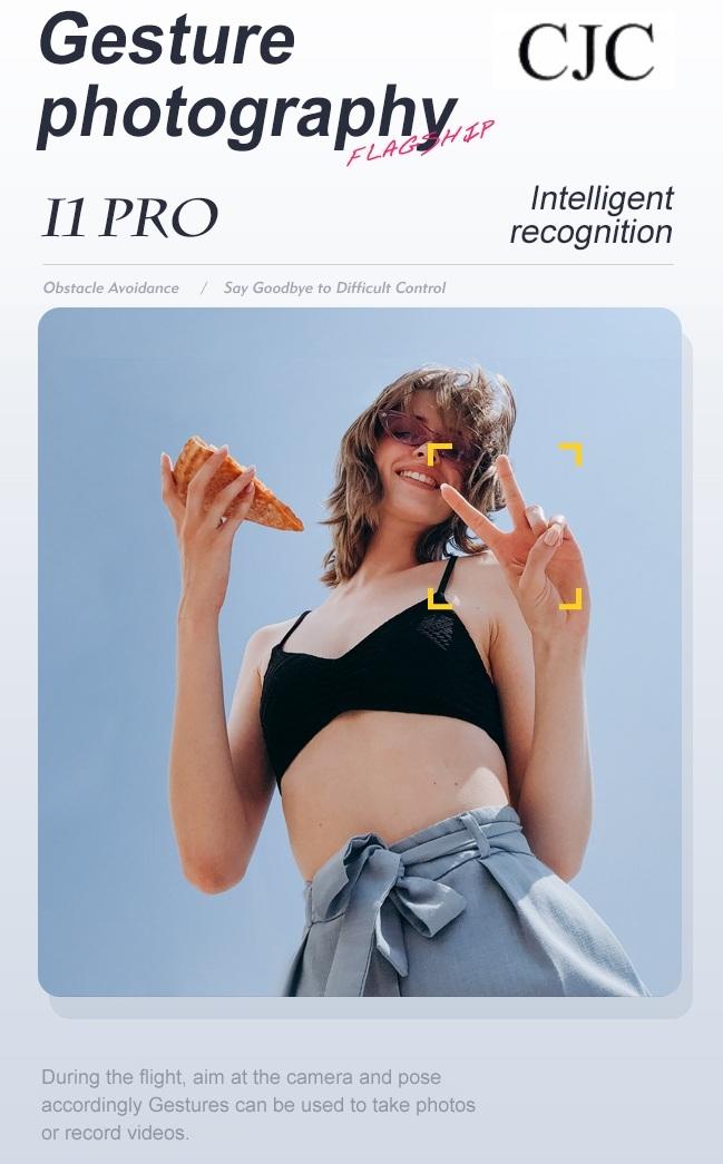 CJC i1 PRO Mini Drone for Kids & Adults HD Dual Camera Obstacle Avoidance 360° Flip 10min Flight Time Perfect for Novices Over 4 Years Old Christmas Gift Stable Hover