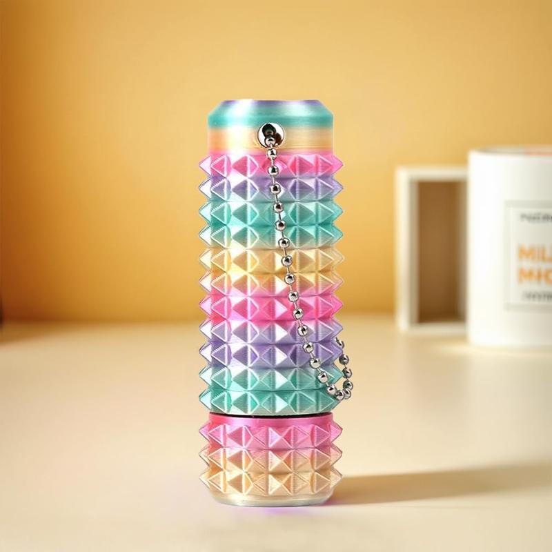 Stim Fidgets Tool for Anxiety Little Ouchies Pain Pocket Fidget Toys Adults Spiky Design for Stress Anxiety Focus Relief, Rotating Keychain, Novelty Gift