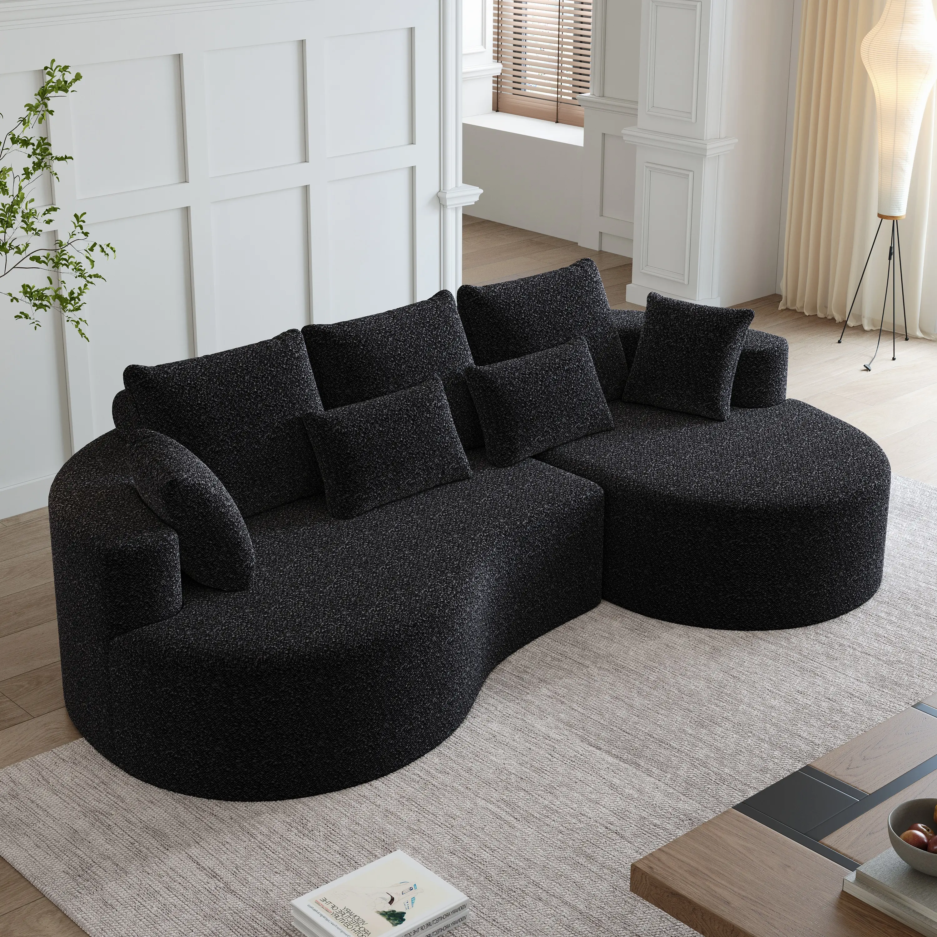 Black + Right side + Foam + Four seats