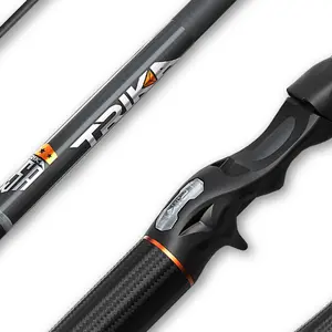 Trika 6X Fishing Rod Carbon Fiber Construction Lightweight Durable Ideal for Bass Trout Fishing Exceptional Strength Flexibility