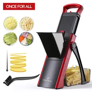 【ONCE FOR ALL】Multifunctional Vegetable Slicer, Adjustable Modes & Thickness, Slice/Shred/Dice, A Great Helper for Kitchen Prep. Vegetable Cutter Set