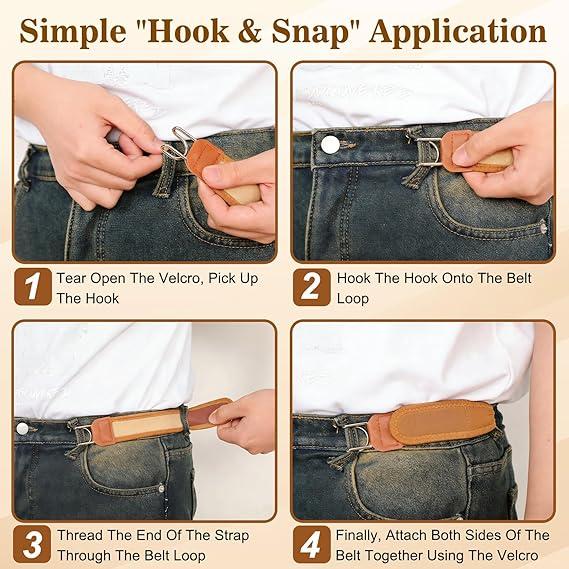 2/4 PCS No Buckle Belts for Men and Women, Buckless Belts for Unisex- Adjustable Metal Hook Comfortable Invisible Belt, Invisible Belt for Jeans, Pants 2/4 PCS No Buckle Belts for Men and Women, Buckless Belts for Unisex- Adjustable Metal Hook Comfortable Invisible Belt, Invisible Belt for Jeans, Pants