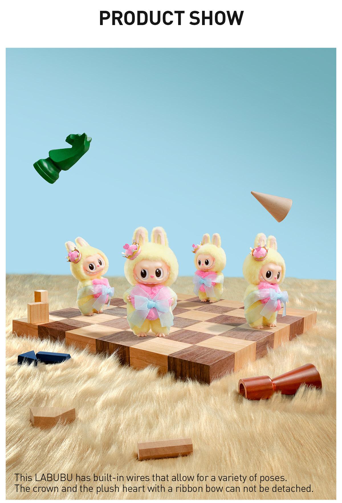 POP MART THE MONSTERS Let's Checkmate Series-Vinyl Plush Hanging Card, Labubu Collectible Toys,Surprise Gift