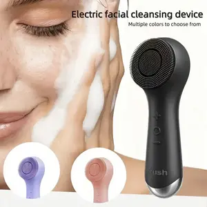 Facial Cleansing Brush Skin Massager Electric Silicone Face Brush Sonic Vibration IPX7 Waterproof