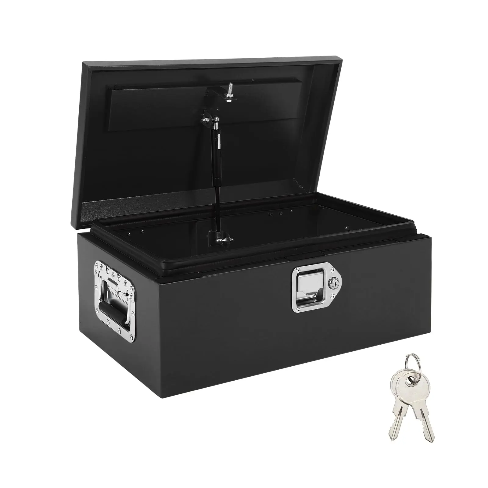 Garvee Heavy-Duty Truck Tool Box with Dual Hydraulic Lids, Weatherproof Secure Steel Storage, Fits Pickup Truck Bed, Garage, Workshop, RV & Trailer