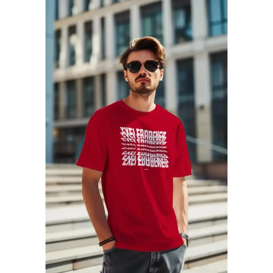 Flip Text Tee: Reversible Ambogram Graphic Streetwear T-Shirt