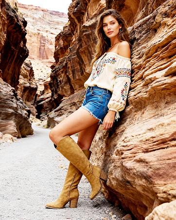 Women's Knee High Boots High Heel Western Boots Pointed Toe Tall Boots