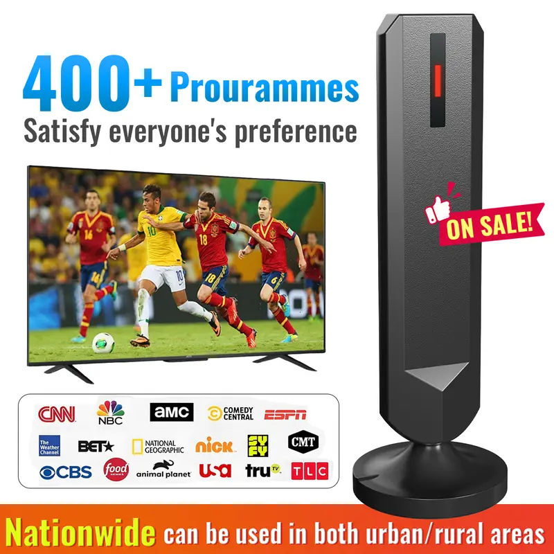 TV Antenna for Smart TV Indoor 2025 Digital 360° Long Range 4K HDTV Antenna for 1080P TVs Easy In stall No Cable Needed