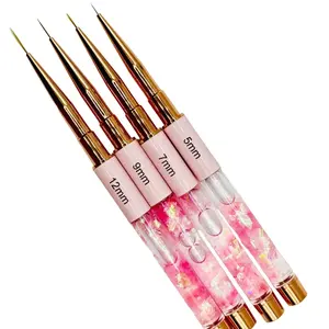 Nail Art Liner Brush Set – 5mm, 7mm, 9mm & 12mm