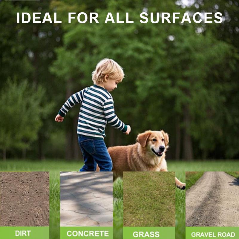 Dog Waste Scooper with Large Opening Jaw, One-Hand Operation, Durable ABS Non-Stick Material, Includes 15 Bags, Portable Clip-On Design for Walking, Works on Grass Gravel Concrete