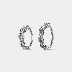 OUFER BODY JEWELRY Vintage Gold-Silver Twisted Rope Hinged Piercing Hoop, Nose Ring Jewelry for Women, Clicker Nose Piercing Costume Accessory Gift