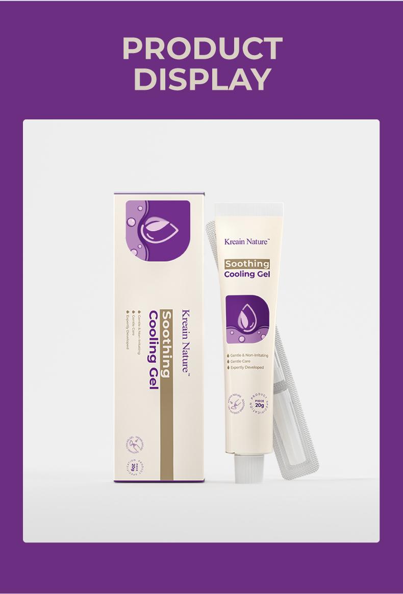 Kreain Nature 3 Refreshing Gel Carthamus Seed Scutellaria Baicalensis Extract Carboxymethylcellulose Purple Daisy