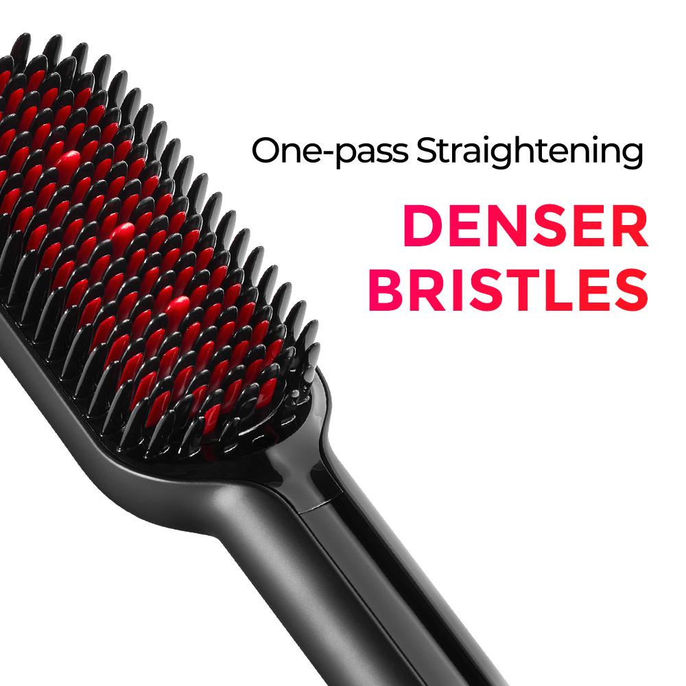 【Live Only】TYMO iONIC PLUS Hair Straightener Brush with Smooth Bristles