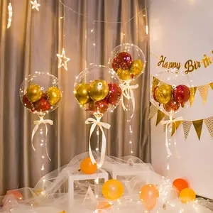 Cherish XT 24-Inch Wide Neck Bobo Balloons with 3.7-Inch PVC Balls, Expandable Balloon Stuffing Machine Kit with Pump, Ideal for Float Decor, Flower Gifts & Christmas Party Supplies