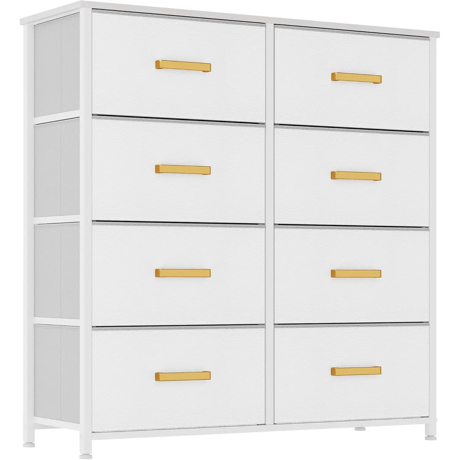 YITAHOME 8 Drawer Dresser for Bedroom, Fabric Dressers & Chests of Drawers, Black Dresser for Storage ,Organizer Unit Storage Tower for Bedroom, Living Room, Hallway & Closets, Girls, Bedroom Furniture, Storage Bin Cabinet