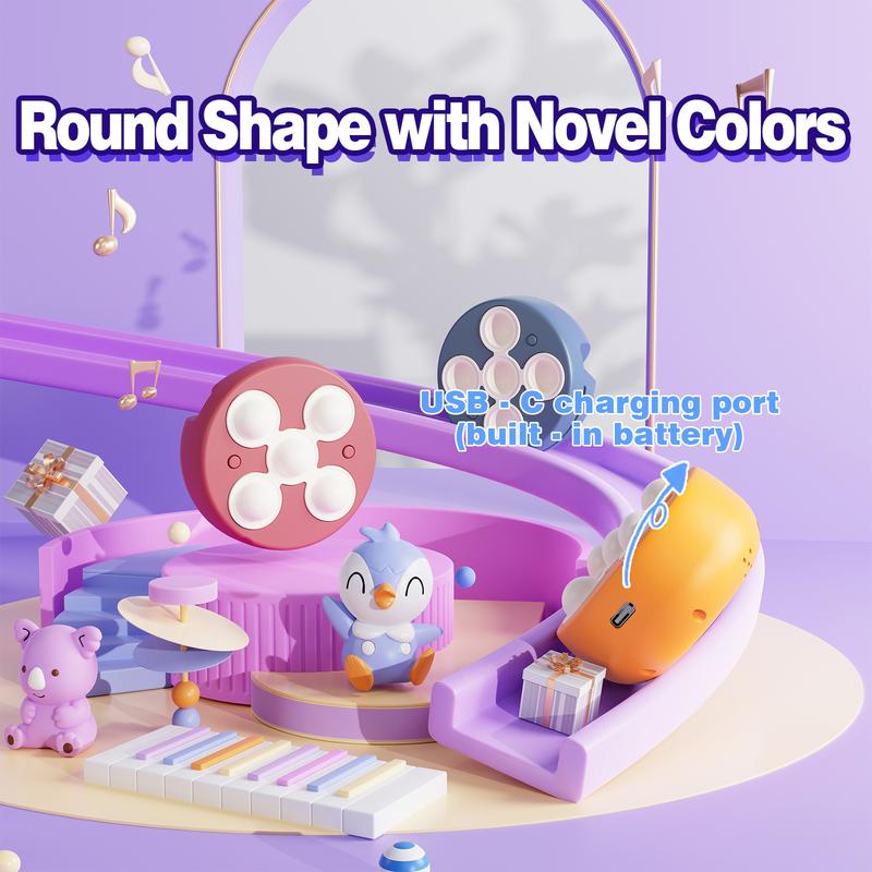 Stress Relief Toys Quick Push Game - One-handed handheld bubble game, fun and portable. Suitable for kids and adults. Holiday and party favors.