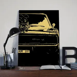 Auto Poster Vintage Muscle Car Retro Car Sports Car Poster,bedroom Canvas Posters, Hall Wall Art, Bathroom Canvas Posters