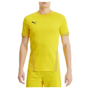 PUMA Mens Teamgoal 23 Crew Neck Short Sleeve Jersey Casual - Yellow
