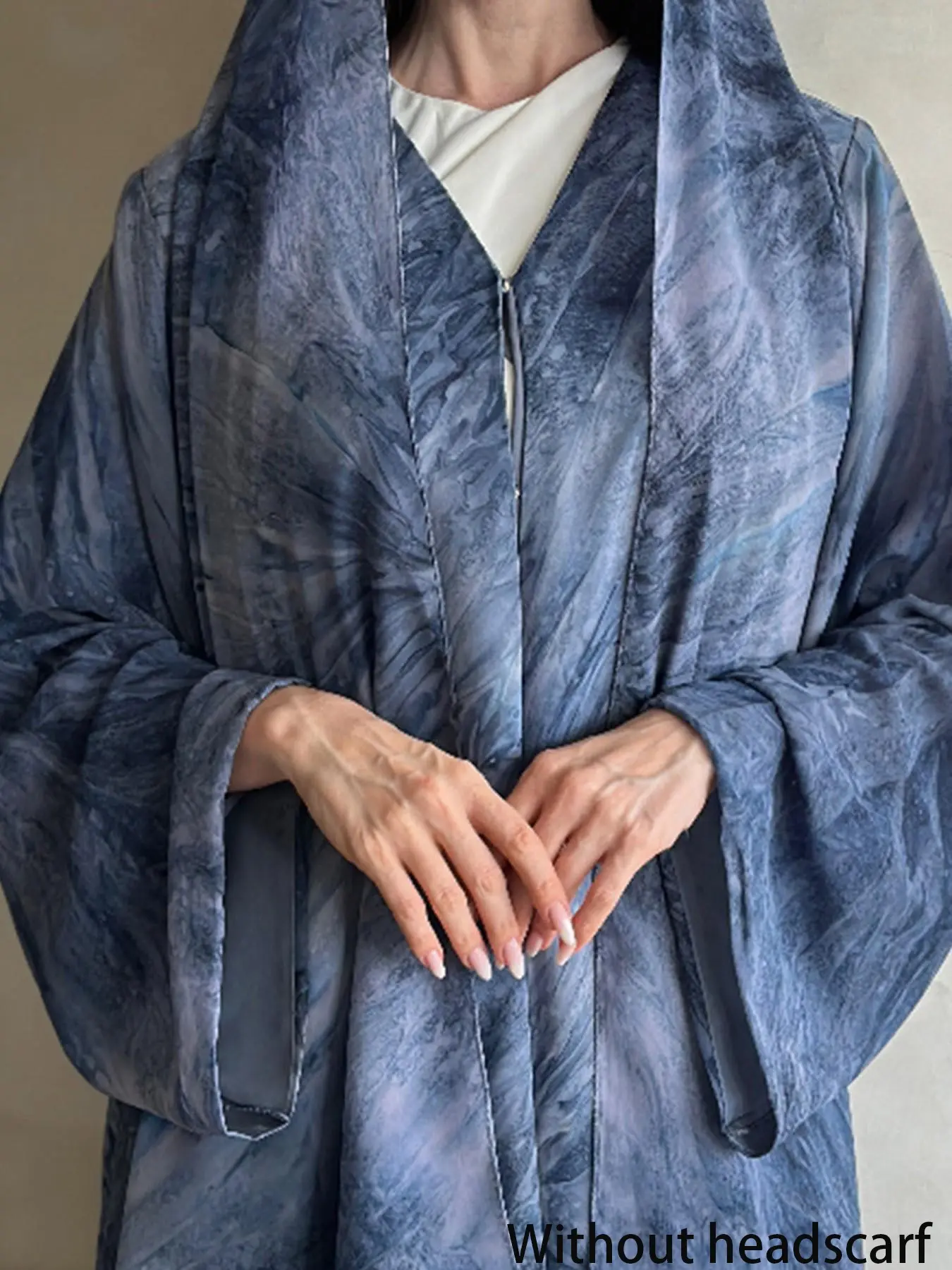 Women's Layba Tie Dye Long Robe, Elegant Islamic Dress, Islamic Modesty Clothes, Fashionable Muslim Clothing, Modest Muslim Clothing, Modest Style, Suitable for Daily Wear & Special Occasions, No Headscarf Included