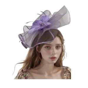 Fascinator - Light Purple - Derby - 20's - Costume Accessory - One Size