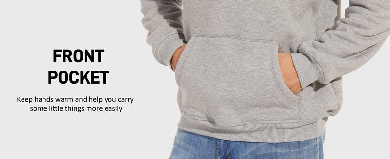 MAGCOMSEN Men's Heavy Hoodie Sherpa Fleece Lined Pullover Thick Spring Winter Hooded Sweatshirt Fallfreshness Outdoorfun