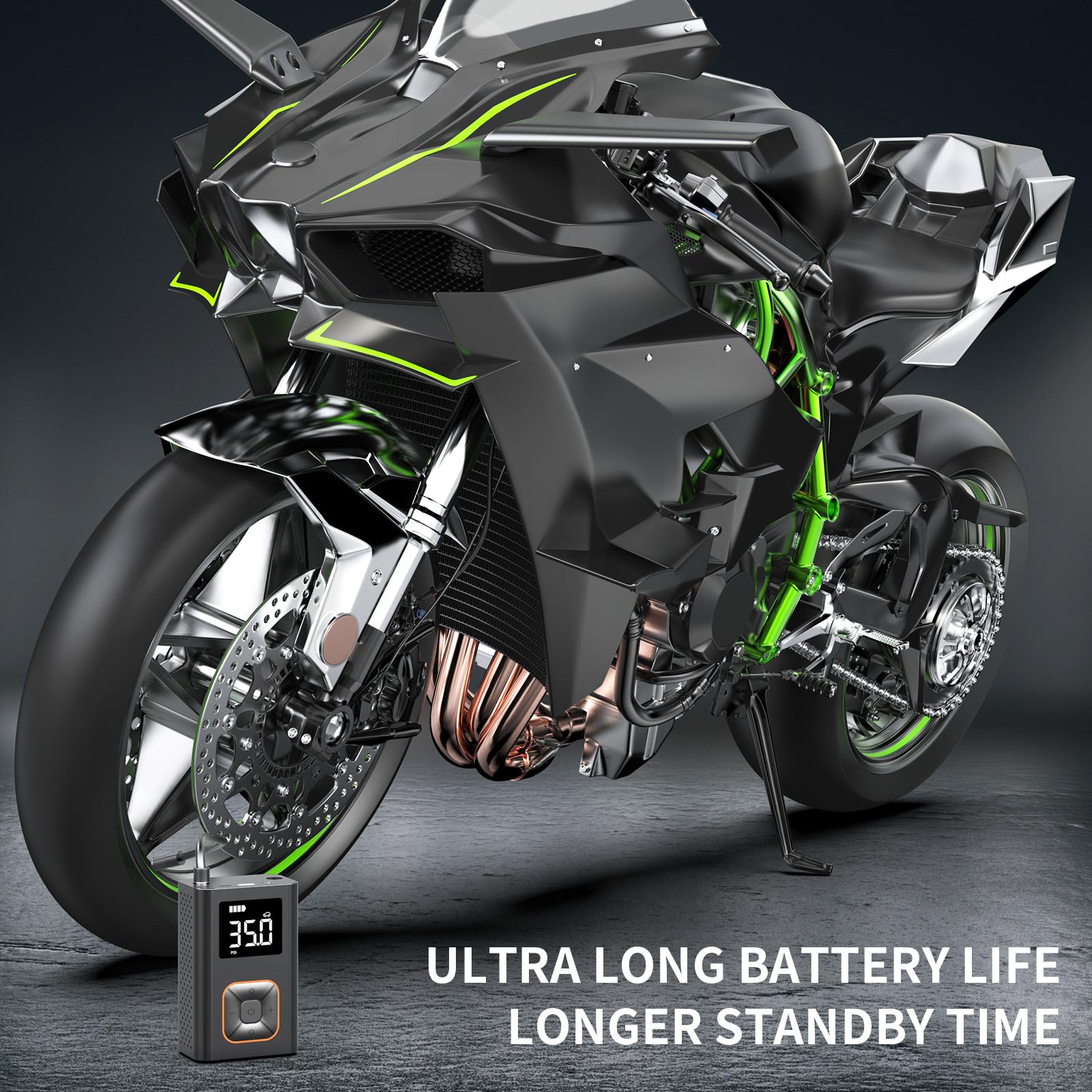 Kapeezi Portable Tire Inflator 180PSI Lightweight 19 oz Cordless, 4+N Auto Stop Mode, Portable Tire Inflator Car Air Compressor Automotive Vehicle Tool tire inflator portable