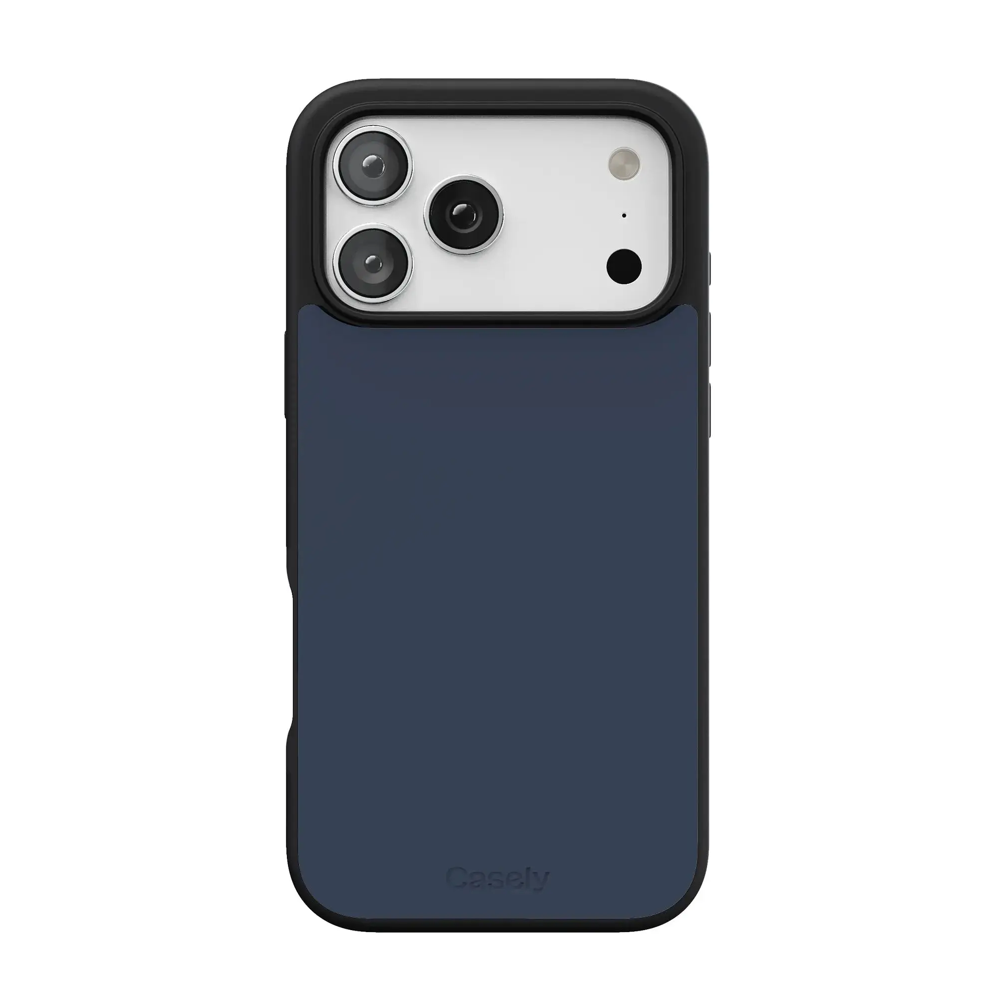 Casely iPhone 17 Pro Max Case | The Boyfriend Collection | Slate Blue | Align Soft-Touch Flexible Bumper Case | Compatible with MagSafe