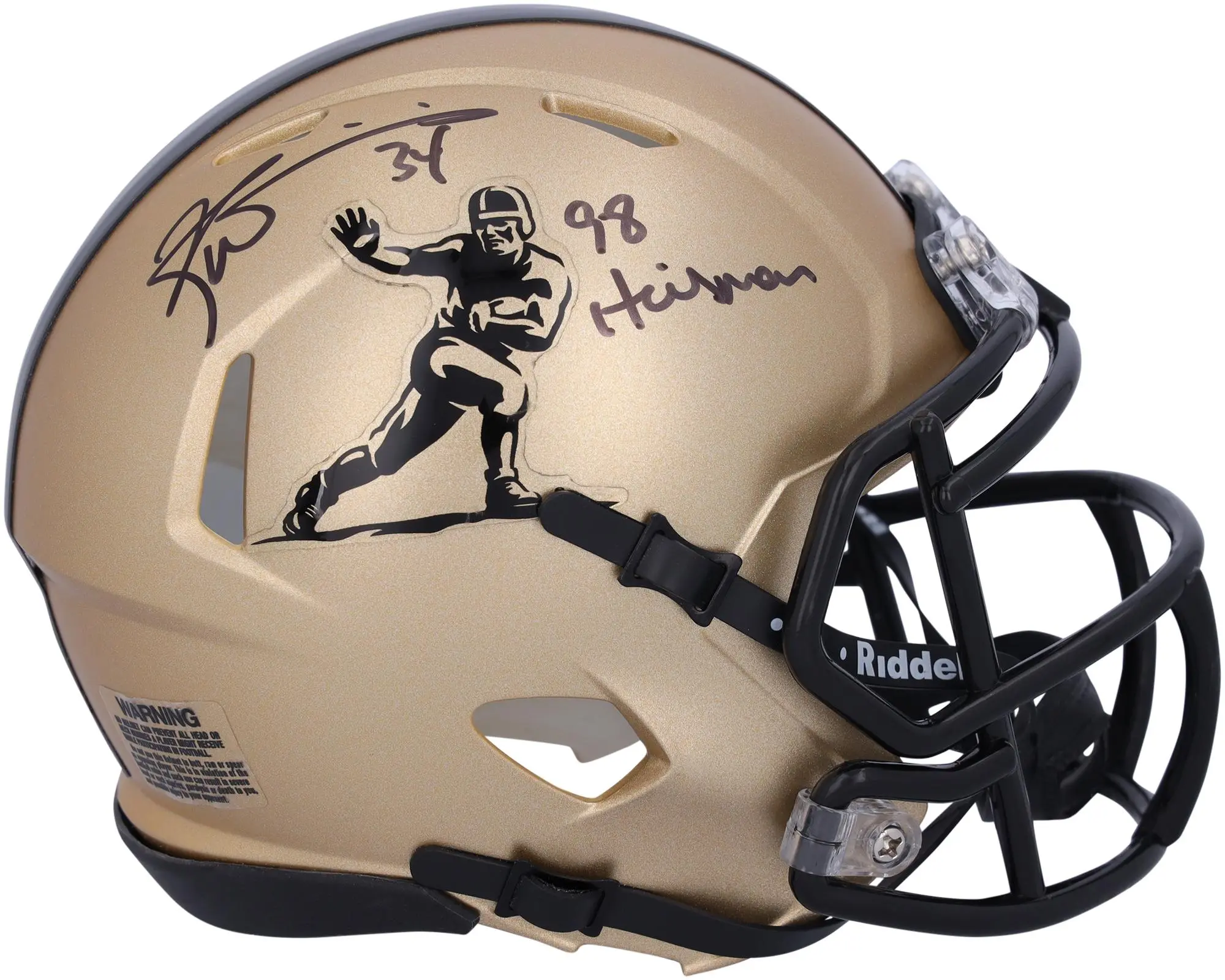 Ricky Williams Texas Longhorns Signed Riddell Heisman Speed Mini Helmet w/Insc