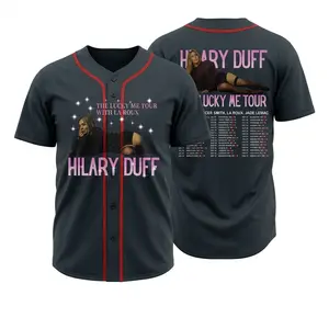 Vintage Hilary Duff Jersey, The Lucky Me Tour 2026 Merch, Lizzie McGuire Baseball Jersey Gift For Fans