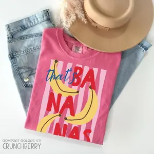 Comfort Colors That’s Bananas TShirt, Summer Fruit Tshirt, Food Pun Tee, Retro Graphic Tee, Banana Graphic Tee, Trendy Summer TShirt