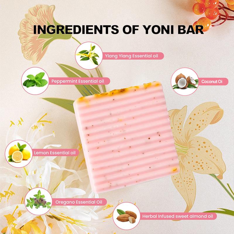 [Buy 1 Get 1 Free]Premium Yoni Bar-Natural Feminine Care Soap for pH Balance Moisturizing Intimate | Gentle Yet Effective for Daily Intimate Hygiene