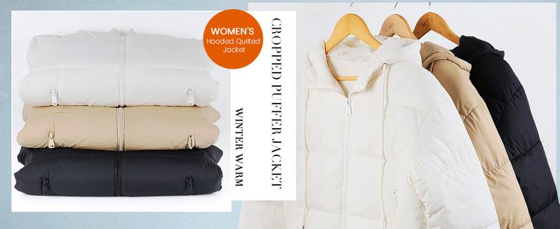 Arssm Women’s Cropped Hooded Quilted Jacket – Lightweight Zip-Up Winter Coat with Pockets for Cozy Street Style & Casual Fall Outfits Arssm Women’s Cropped Hooded Quilted Jacket – Lightweight Zip-Up Winter Coat with Pockets for Cozy Street Style & Casual Fall Outfits