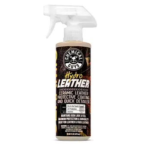 CHEMICAL GUYS HydroLeather Ceramic Leather Protective Coating & Quick Detailer – Advanced SiO₂ Ceramic Spray for Genuine Leather, Faux Leather & Vinyl; Provides UV-Resistant, Water-Repellent Protection with Dry-to-Touch Finish to Preserve OEM Look