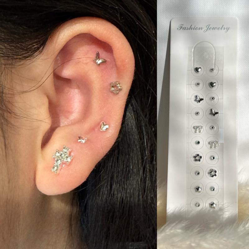 Lulupop Ear Seeds Jewelry – Non-Piercing Magnetic Ear Seeds with Silver Crown, Starburst & Minimalist Studs | Auricular Point Stickers for Relaxation & Elegant Style Lulupop Ear Seeds Jewelry – Non-Piercing Magnetic Ear Seeds with Silver Crown, Starburst & Minimalist Studs | Auricular Point Stickers for Relaxation & Elegant Style