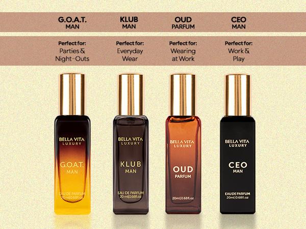 Bellavita Luxury Him N More Gift Set | Men’s Perfume Combo | Fresh, Spicy & Woody Fragrances | Men's Gift Set & Unisex Gift Set | Long-Lasting Eau De Parfum Collection | Romantic Gift for Him | Vegan & Cruelty-Free