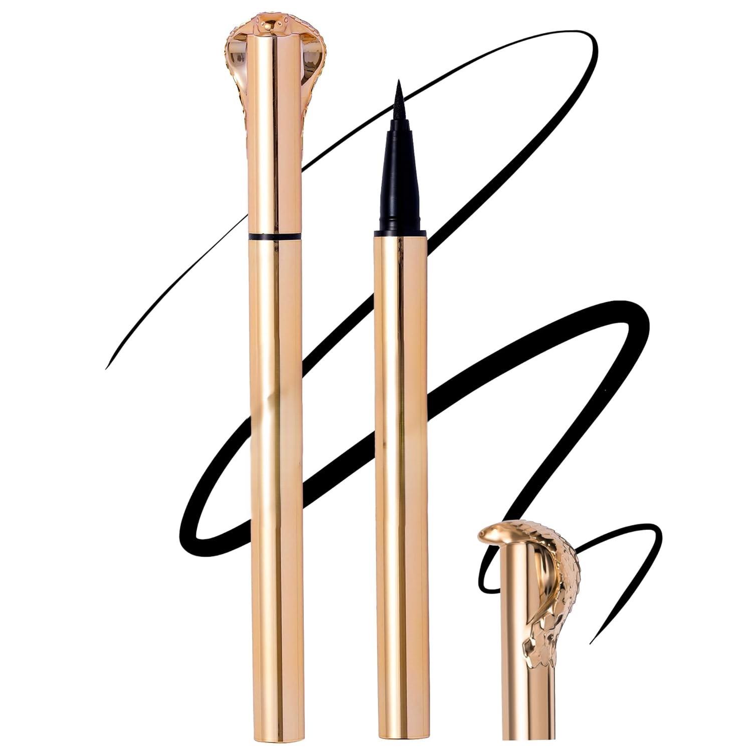 Queen Cobra Liquid Eyeliner Pen – Waterproof, Long-Lasting Black Eyeliner for All Day Wear – 0.016 Fl Oz Makeup Gift Queen Cobra Liquid Eyeliner Pen – Waterproof, Long-Lasting Black Eyeliner for All Day Wear – 0.016 Fl Oz Makeup Gift