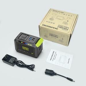 MARBERO 24,000mAh 88.8Wh Portable Power Station Fast Charging with 80W AC Outlet (120W Peak) 8 Output Ports Lithium-ion Battery Pack Built-in Flashlight for Hiking Camping Essentials Hurricane Emergency