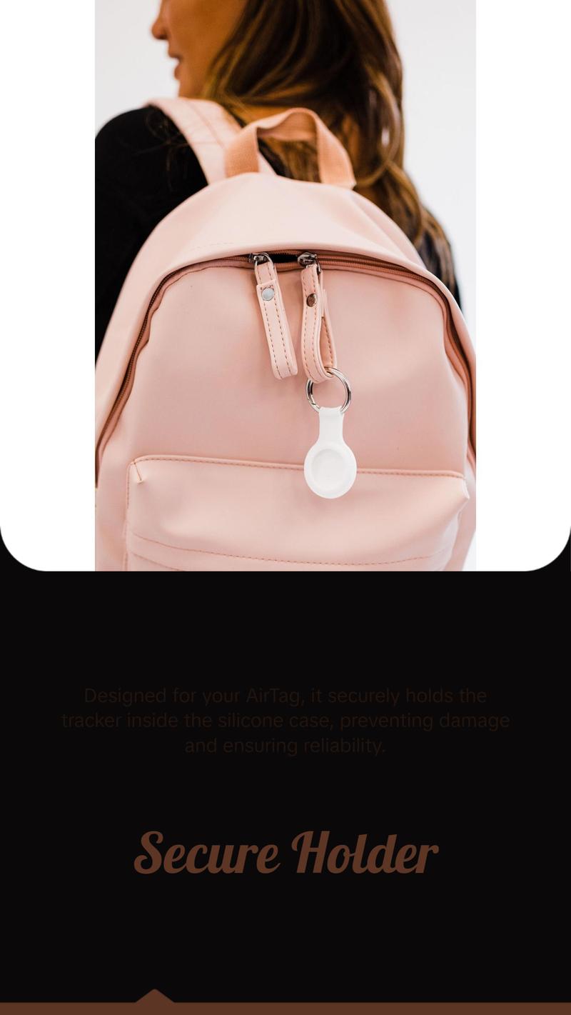 bowie silicone airtag keychain