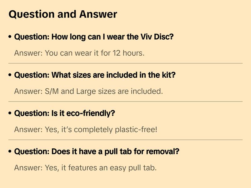 Viv Disc Perfect Fit Kit - Beginner Menstrual Disc Size Kit, Comfort Silicone Period Disc with Pull Tab, Disc Gel Cleanse and Storage Pouch