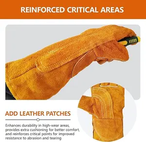 Spring Burners Stick Welding Buffalo Gloves, Fully insulated.