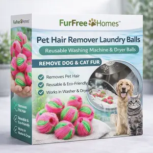 Pet Hair Remover for Laundry – Reusable Washing Machine & Dryer Balls for Dog & Cat Fur | FurFree Homes
