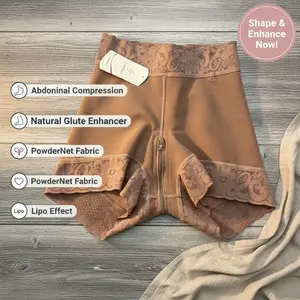 822 Cachetero Panty Compression Shapewear with Lipo Effect for Abdominal Compression & Natural Glute Enhancement Powernet Fabric for Comfort & Style