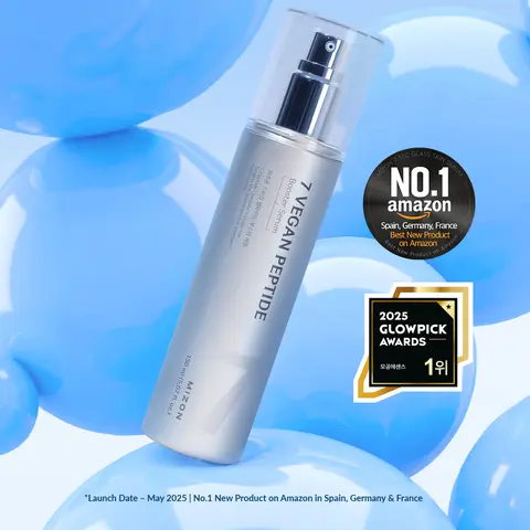 MIZON 7 Vegan Peptides Blend Booster Serum (150ml) - Korean Daily First-Step Skincare Liquid, Gentle Niacinamide & Hyaluronic Acid Serum for All Skin Types, Anti-Wrinkle, Firming, Even Out Skin Tone & Texture, Lightweight Watery Moisturizer