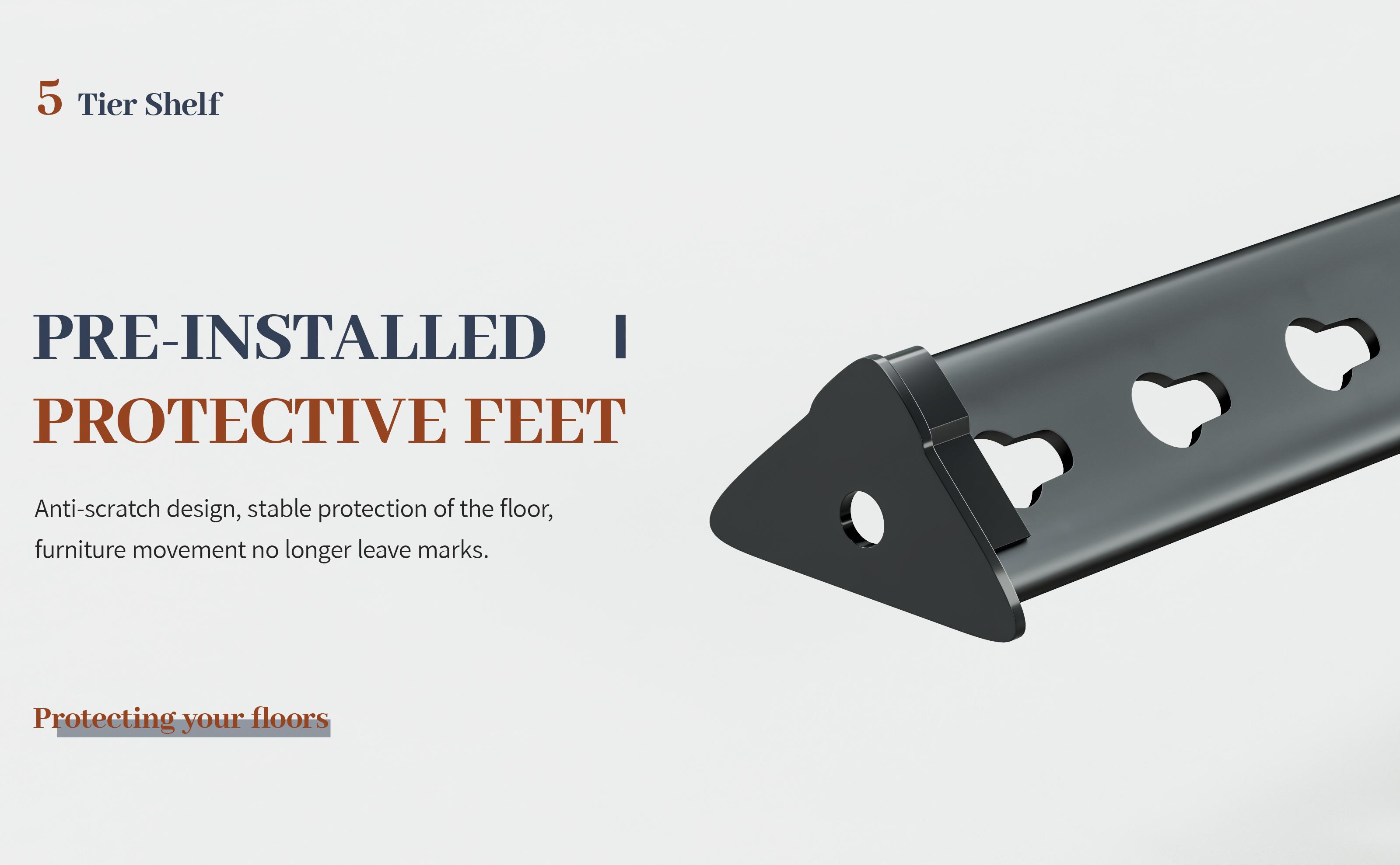 TryLazy 5-Tier Metal Storage Shelving Unit Height Adjustable Versatile Utility Rack Shelf for Craft Warehouse Pantry Kitchen Organiser Heavy Duty 2600lbs