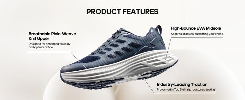 NORTIV 8 Men's Beige Comfortable Walking Running Tennis Shoes ActiveFloat Athletic Gym Workout Jogging Cushioning Sneakers with High-Rebound Midsole & Slip-Resistant Rubber Outsole