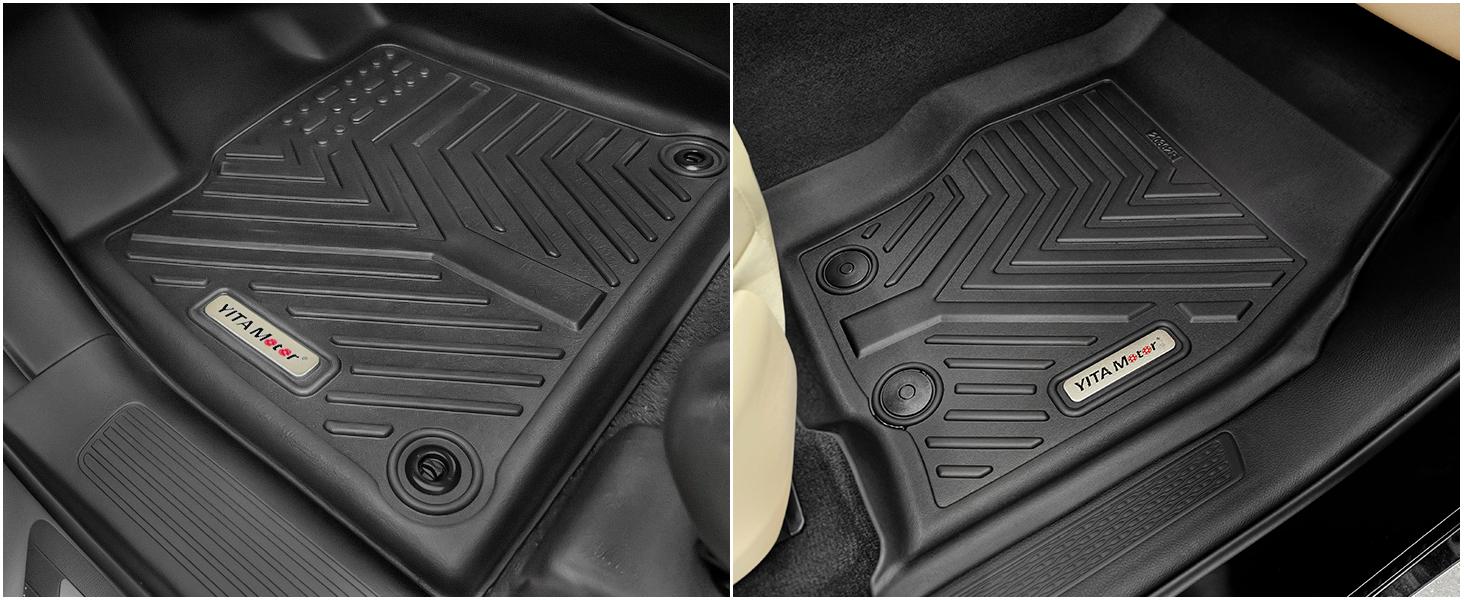 YITAMOTOR Floor Mats Compatible with Highlander, Custom Fit Floor Liners for 2014-2019 Toyota Highlander, 1st & 2nd Row YITAMOTOR Floor Mats Compatible with Highlander, Custom Fit Floor Liners for 2014-2019 Toyota Highlander, 1st & 2nd Row